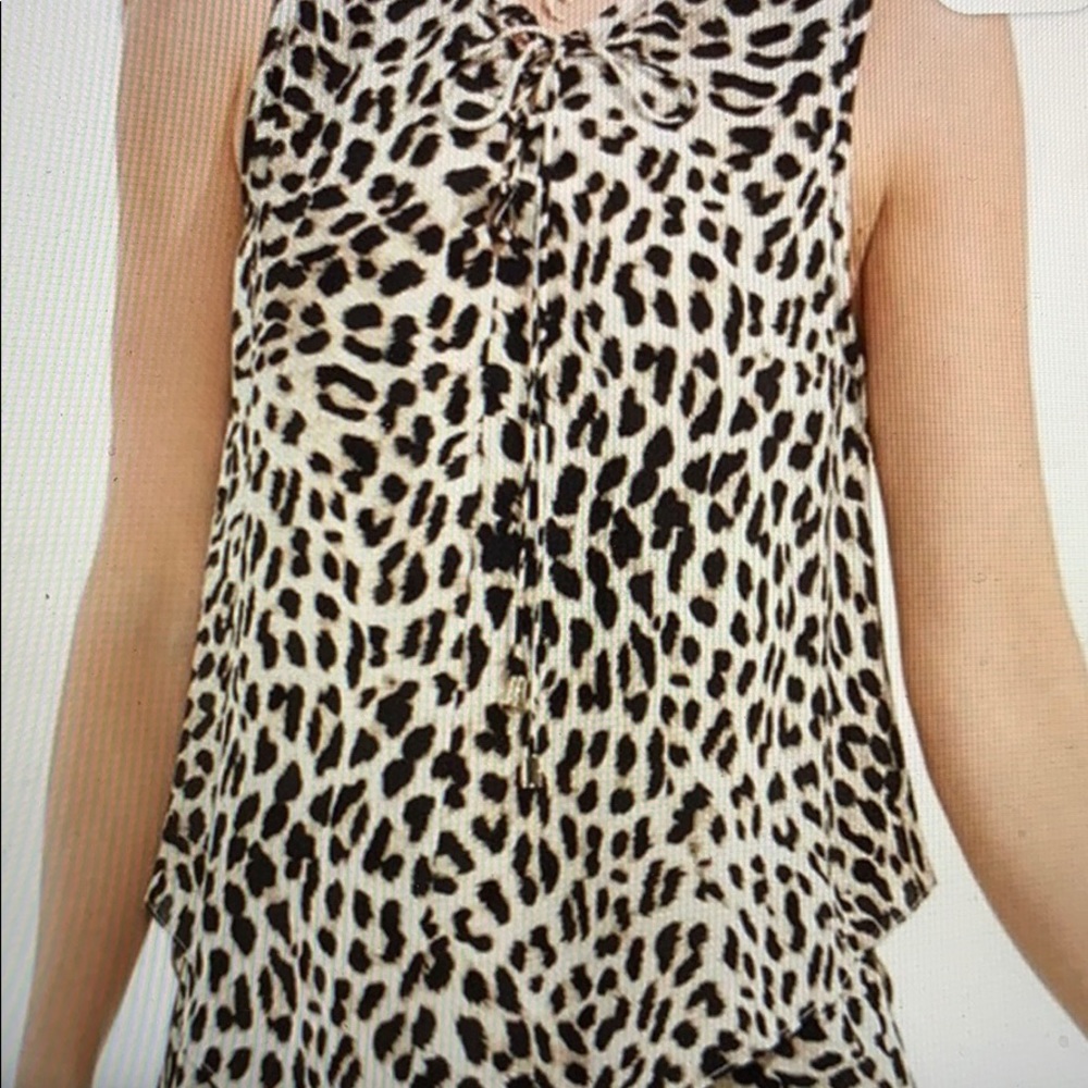 Vince Camuto Leopard Tank top